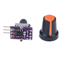 Miniatyrbild 5 av 5: IC Mini Styrväxel Tester Styrenhet ESC-signalutgång 3-5V Par Svart
