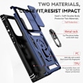 Pikkukuva 4 / 5: IC Samsung Galaxy S23 Ultra Kotelo Hybrid Ring CamShield Sininen