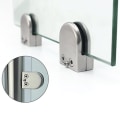 Miniatyrbild 5 av 5: IC Glasklämmor 4/8 st rostfria glasklämmor Justerbar glasfäste platt baksida för balustrade