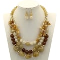 Miniatyrbilde 2 av 4: IC Bohemian Style Multi Oversized Pearl Tre-lags Halskjede for Gaver til Kvinner og Jenter