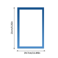 Miniatyrbillede 1 af 5: IC Magnetisk Tavleramme Hjem 8K A4 A3 Dæk Køleskab Blå 21X29.7CM