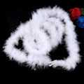 Miniatyrbillede 2 af 5: IC Hvid fjerboa til juletræ 5 stk x 2 m - Fluffy krans