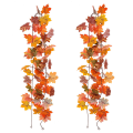 Miniatyrbillede 1 af 3: IC 2 stk Kunstig Maple Leaf Vine, Simulerings Maple Leaf