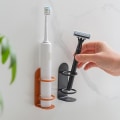 Miniatyrbillede 2 af 5: IC Væghængt elektrisk tandbørsteholder i rustfrit stål Sort