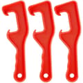 IC 3-pack 5 gallons plastlocköppnare, öppningsverktyg, röd