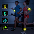 Miniatyrbild 4 av 5: IG 4-pack LED-armband med blinkande ljus för säkerhet på natten, vitt + gult