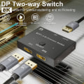 Miniatyrbillede 2 af 5: IC CNE Dp 1.4 Switcher Adapter Displayport 8k Switch 2 Indgange