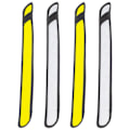 Miniatyrbild 2 av 5: IG 4-pack LED-armband med blinkande ljus för säkerhet på natten, vitt + gult