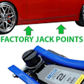 Miniatyrbild 4 av 5: IC 2st Bil Gummi Jack Pad Ramskydd Adapter Jacking Pinch Weld