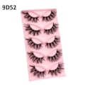 Miniatyrbild 5 av 5: Nya fransar Mink Lösögonfransar Naturligt utseende Wispy Clear lash Band Falska ögonfransar Fluffiga 3D Curly Strip Cat Eye Fransar 9D541