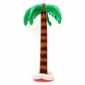 3x oppblåsbar palme - tropisk dekorasjon - brun/grønn - 90 cm
