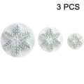 Miniatyrbilde 1 av 5: IC 6 stk Snøflak Cookie Cutters Dekorer Fondant Embossing Verktøy Snøflak Plunger Cake Cutter