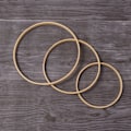 Pikkukuva 3 / 5: IC Hot DIY Bambukehysti pyöreä ristipistotyö 20cm