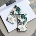 Miniatyrbillede 5 af 5: IC Kompatibel med iPhone XR-etui, Blomst Sød Etui til Mænd Kvinder Piger med 360 graders roterende ring Stativ hvid blomst