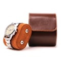 Pikkukuva 2 / 5: IC Travel Watch Organizer Kellokotelo PU Nahkainen Rullakello Musta