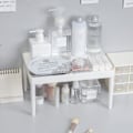 Miniatyrbillede 4 af 5: IC Multifunktionelle Hylder Dobbeltlags Opbevaringshylde Skrivebord Cosm Hvid onesize