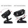 Miniatyrbilde 2 av 2: IC Bærbar Mini Skrivebordsvifte, 3-Hastighets USB Personlig Vifte, 360° Roterbar Hvit