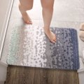 Miniatyrbild 3 av 3: IC Färgglada bandmönster för badrumsmattor Mjuk Shaggy Duschmatta i mikrofiber Maskintvättbar Badmatta Halkfri (Färgglad D, 24\"x35\")