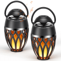 Miniatyrbild 1 av 8: 2st utomhus Bluetooth-högtalare Vattentät trådlös högtalare med LED Flame Light Bärbar högtalare Bluetooth