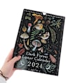 Miniatyrbild 4 av 5: IC Dark Forest Månkalender 2024 Original Illustrerad Väggkalender
