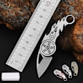 Miniatyrbild 2 av 5: IC MINI D2 Blade Vikbar Hög Hårdhet Stål Utility Fruit Keych A