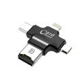 Pikkukuva 1 / 5: IC 4-in-1-kortlukija Type-c/Lightning/Micro USB/ USB 2.0 kaikki yhdessä musta