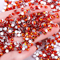 Miniatyrbillede 3 af 5: Krystal flatback No-Hotfix strass ss5 neglekunst orange