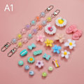 Pikkukuva 1 / 5: IC e Jelly Chain Croc Charms Designer DIY Skor Tillbehör Träskor A1