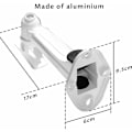 Pikkukuva 3 / 5: Mini-projektorin seinäteline, 3 kg:n kuorma, pituus 16–20 cm, alumiinimateriaali, CCTV/kameralle/projektorille/verkkokameralle – 360° kääntö (valkoinen)