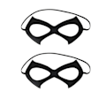 Miniatyrbild 1 av 5: IC 2-pack mode läder svart nattklubb maskerad mask överdriven