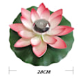 Miniatyrbillede 2 af 2: IC Ønsker Lotus Solcellelampe Blomsterdekoration Udendørs Springvand Pool