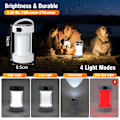 Miniatyrbilde 4 av 5: IC CNE Sol Campinglykt Oppladbar for Vandring