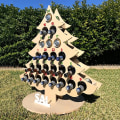 Miniatyrbillede 1 af 2: Juletræ Vinreol Træ Øl Vinflaskeholder B