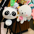 Miniatyrbillede 3 af 5: IC Sød Panda Nøglering Kawaii Nøgleringe Håndledsrem Armbånd Nøgleringe Gaver til Pige Kvinde