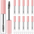 Pikkukuva 1 / 5: 10 kpl Tom Mascara -putki ripsiharjalla Muovi Eyeliner -putki Säiliö Täytettävä (10 ml)