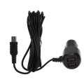 Miniatyrbilde 4 av 5: IC 3,5 meter 5V 3,5A dobbel USB-billader med 2 USB-porter for bil D Svart