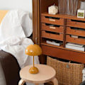 Miniatyrbillede 2 af 5: Blomknopp LED-bordlampe, nordisk natbordlampe, skrivebordslampe, svampelamper, rumdekoration, natlampe