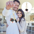Miniatyrbillede 4 af 4: Tofs Nøglering Graduation Gaver Hendes Graduation Gaver Giv Ham Cap (11CM, Sort) IC