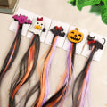 Miniatyrbild 2 av 2: 2-pack Halloween Barnperuker Söta Barn Huvudbonader Makeup Rekvisita Halloween