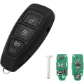 Miniatyrbillede 1 af 5: IC 3 knapper til fjernbetjening nøglehus skal falde erstatning for Fo-rd Fiesta Mondeo Kuga Focus B-max C-Max S-max Galaxy - 433 MHz 4D63 chip