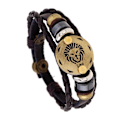 Miniatyrbillede 1 af 5: (Leo) Armbånd enkelt stjernetegn i læder af ko, tr IC