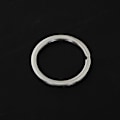Miniatyrbillede 5 af 5: 10 stk 32 mm rustfrit stål metal flad delt nøglering cirkulær nøglering Hoops Nøglering Loop Nøglering Connector IC