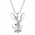 Miniatyrbillede 1 af 5: IC Playboy Bunny Halskæde 24\" Rolo Kæde i 304 Rustfrit Stål