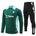 Miniatyrbilde 1 av 3: 2425 sesong Real Madrid Marseille Atletico Manchester United Manchester City Portugal halv-trekk jersey drakt langarmet fotball treningsdrakt green M