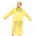 Pikkukuva 4 / 5: IC Regnrock, [2-pack] Kannettavat EVA-sadetakit Poncho Vedenpitävä keltainen