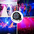 Miniatyrbilde 4 av 4: 36 LED Par Lys RGB DMX512 Discolys med Fjernkontroll Auto/Lyd/Master-Slave Scenebelysning for DJ Party Bar Band Bryllup Halloween Jul