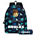 Miniatyrbillede 1 af 4: Roblox Skoletaske Rygsæk med Penneetui Skolepenneetui