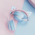Pikkukuva 5 / 5: IC Pannband Bluetooth-kuulokkeet, langattomat kuulokkeet Vaaleanpunainen vihreä