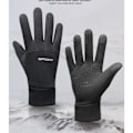 Miniatyrbillede 2 af 5: IC Udendørs Sportshandsker Touchscreen Vinter Varme Ride Vindtæt Vandafvisende Fleece Anti-Slip Helhandsker XL Sort