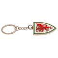 Miniatyrbillede 2 af 2: FA Wales Crest Nøglering One Size Rød/Hvid Red/White One Size IC